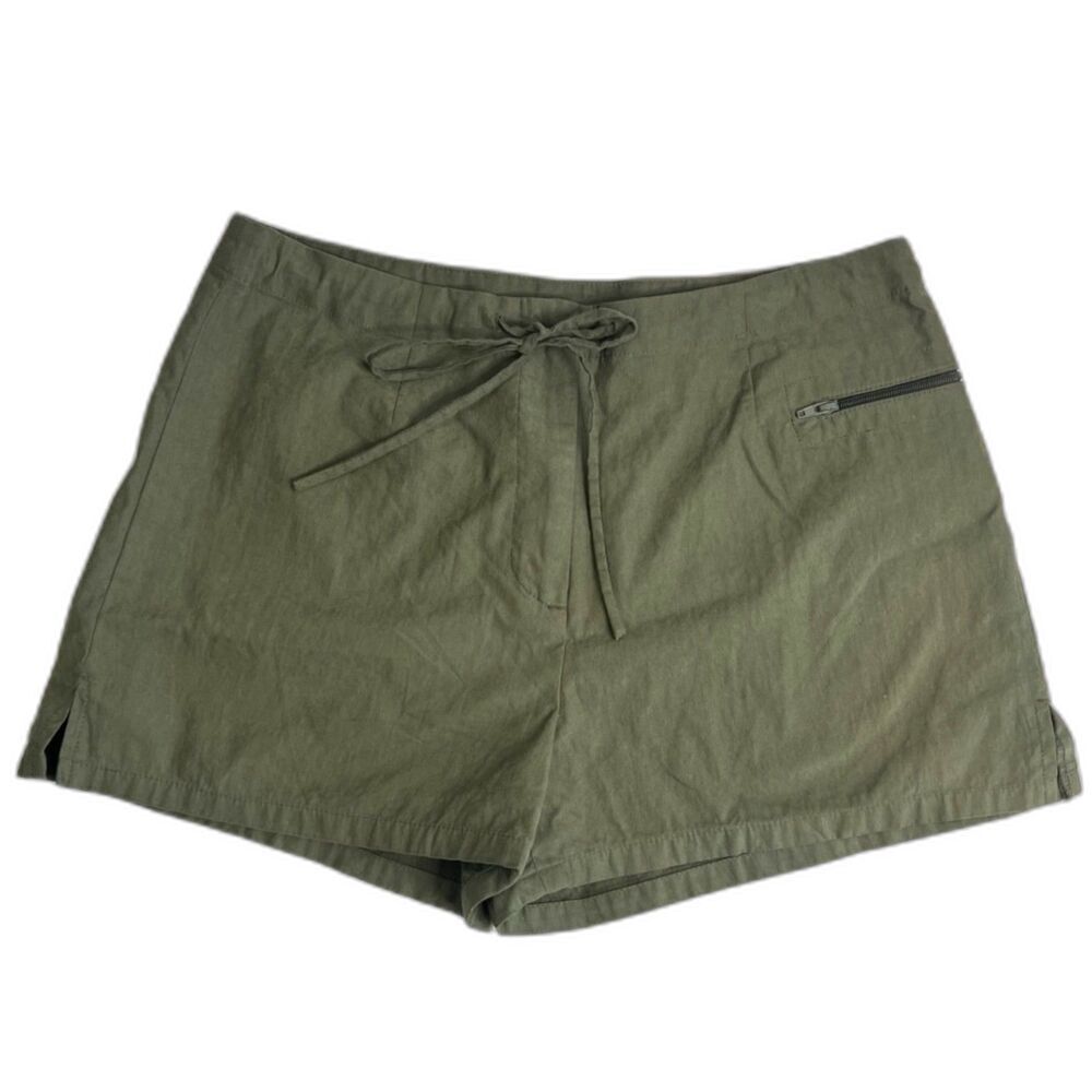 Express Bleus Army Green Vintage Boho Tie Front‎ Shorts JRS Size 5/6